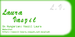 laura vaszil business card